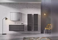 Oristo BRYLANT UNI Szafka podumywalkowa 80 cm czarny mat